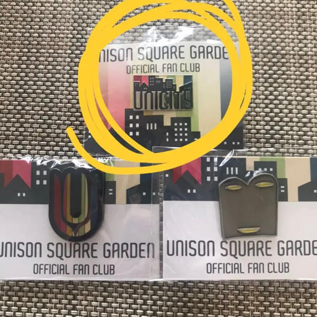 UNISON  SQUARE GARDEN ピンバッチ UNICITY エンタメ/ホビーのタレントグッズ(ミュージシャン)の商品写真