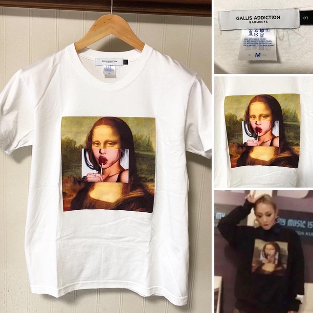 ART VINTAGE(アートヴィンテージ)の倖田來未着用デザイン❗️GALLIS ADDICTION 飴モナリザ Tシャツ メンズのトップス(Tシャツ/カットソー(半袖/袖なし))の商品写真