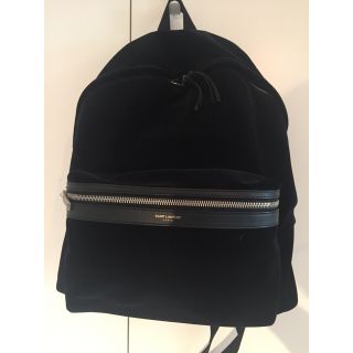 サンローラン(Saint Laurent)の国内正規品 SAINT LAURENT ベルベット バックパック 極美品(バッグパック/リュック)