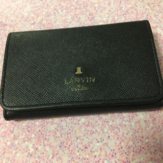 ランバン(LANVIN)のLANVIN  名刺入れ  ブラック(名刺入れ/定期入れ)