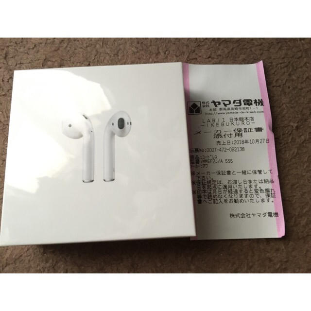 【新品未開封】Apple AirPods イヤホン右のみ MMEF2J/A 1