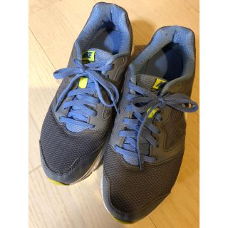 ナイキ(NIKE)のナイキシューズ 23.5 グレー×ブルー(スニーカー)