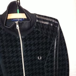 フレッドペリー(FRED PERRY)の【FRED PERRY】千鳥格子柄 ベロア トラックトップ(ジャージ)