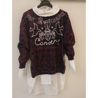 カルヴェン(CARVEN)のcarven ● 秋冬 刺繍・ジップ付きスウェット ●(トレーナー/スウェット)