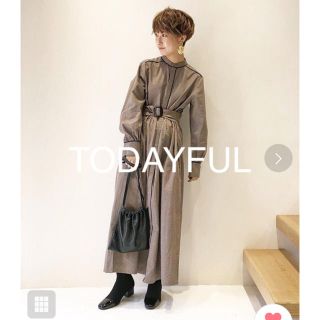 トゥデイフル(TODAYFUL)の最終価格 早い者勝ち⭐️TODAYFUL パイピングチェックドレス(ロングワンピース/マキシワンピース)