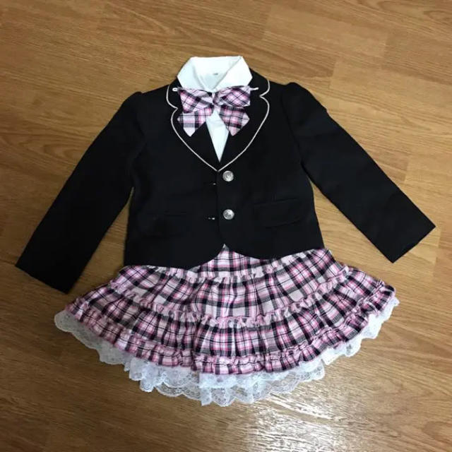 入学式 卒園式 フォーマルスーツ キッズ/ベビー/マタニティのキッズ服女の子用(90cm~)(ドレス/フォーマル)の商品写真