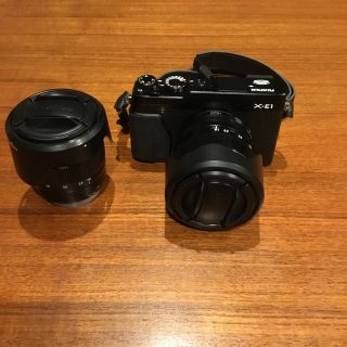 フジフイルム(富士フイルム)のX -E1➕XF18-55➕XC16-50 お得中古品セット(ミラーレス一眼)