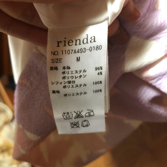 rienda(リエンダ)のrienda ノースリーブ シフォン ドッキング ワンピース レディースのワンピース(ミニワンピース)の商品写真