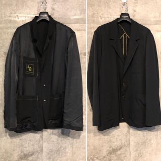 ヨウジヤマモト(Yohji Yamamoto)のヨウジヤマモト ウールギャバリバーシブルデザインジャケット ［100］(テーラードジャケット)