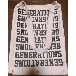 ジェネレーションズ(GENERATIONS)のGENERATIONSトートバッグ（缶バッジなし）(トートバッグ)