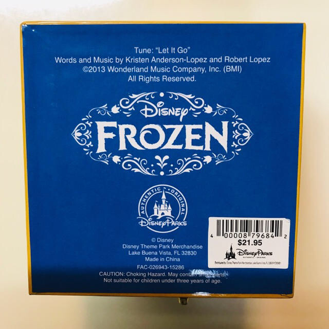 Disney(ディズニー)の新品★アナ雪 オルゴール フロリダのウォルト・ディズニー・ワールドにて購入 インテリア/住まい/日用品のインテリア小物(オルゴール)の商品写真