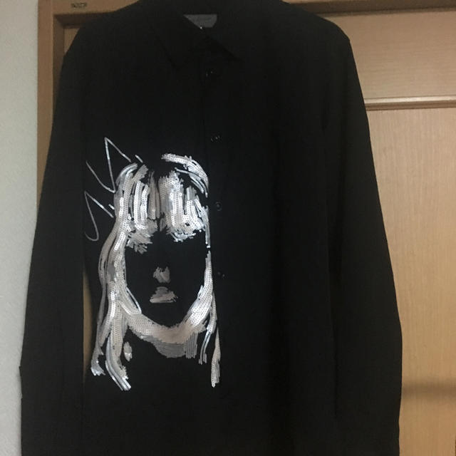 yohji yamamoto スパンコールシャツ