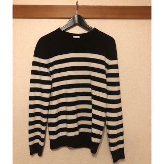 サンローラン(Saint Laurent)の週末限定値引き！サンローランパリ カシミヤ100% ボーダーニット(ニット/セーター)