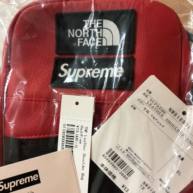 Supreme/The North Face  ショルダーバック赤