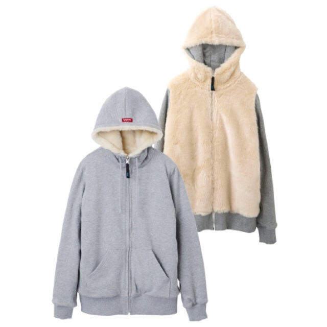 X-GIRL FUR BONDED ZIP HOODIE  パーカー ブルゾン