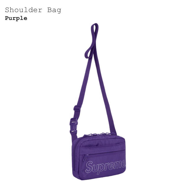 Supreme Shoulder Bag 2018FW パープル