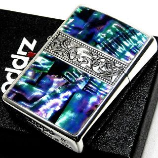 ジッポー(ZIPPO)の送料無料☆zippo☆ブラックシェル☆アラベスクラインS☆シルバー☆ジッポ(タバコグッズ)