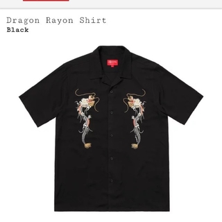 送料込【L】 Supreme Dragon Rayon Shirt
