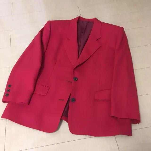 azuki様専用♡赤スーツ上下 レディースのフォーマル/ドレス(スーツ)の商品写真