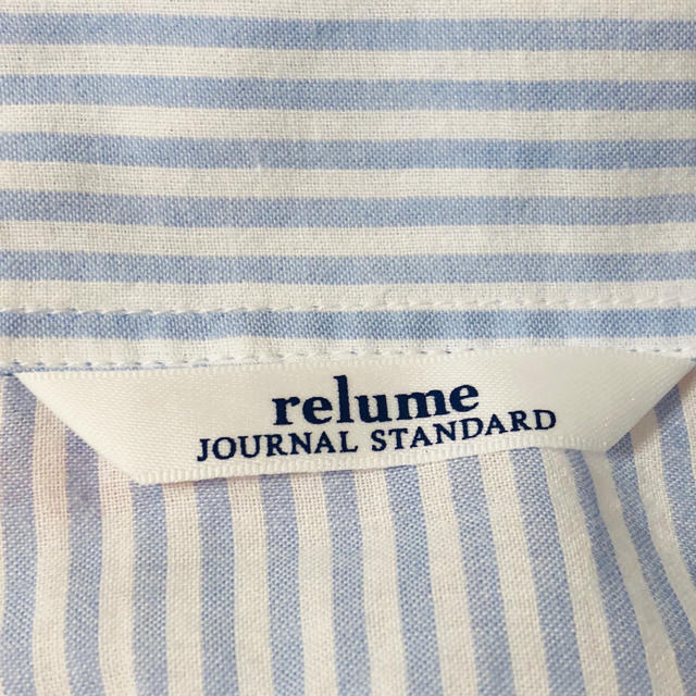 JOURNAL STANDARD(ジャーナルスタンダード)の【ジャーナルスタンダード relume】美品☆ストライプシャツブラウス レディースのトップス(シャツ/ブラウス(長袖/七分))の商品写真