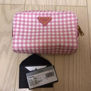 プラダ ポーチ(レディース)(ギンガムチェック)の通販 23点 | PRADAの プラダ ポーチ(レディース)(ギンガムチェック)の通販 23点 | PRADAの