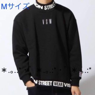 ヴィジョン ストリート ウェア(VISION STREET WEAR)のVISION モックネックプルオーバー 黒 M(スウェット)