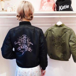 ケイティー(Katie)のG.I.KATIE ma-1 jacket BLACK(ブルゾン)