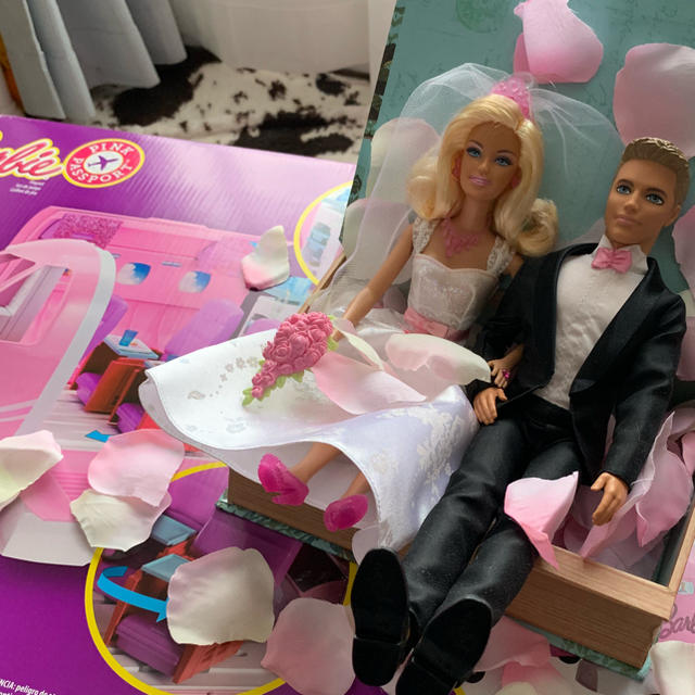 Barbie(バービー)のBarbie ピンクパスポート バービーのピンクジェット機 飛行機 クリスマス エンタメ/ホビーのおもちゃ/ぬいぐるみ(キャラクターグッズ)の商品写真