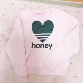 ハニーミーハニー(Honey mi Honey)のHoney mi Honey トレーナー ピンク(トレーナー/スウェット)