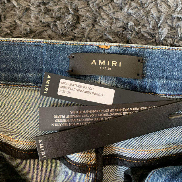 AMIRI  アミリ   レザーバッチデニム  MBMX-1 1