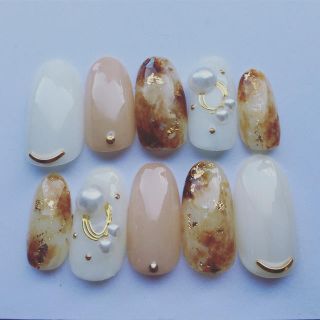 べっ甲ネイルチップ ニュアンスネイル(つけ爪/ネイルチップ)