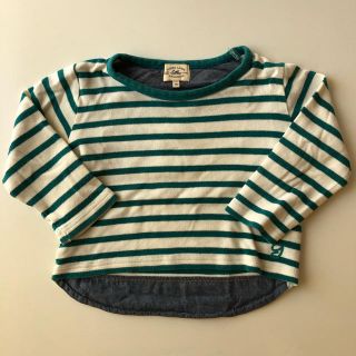 ユナイテッドアローズグリーンレーベルリラクシング(UNITED ARROWS green label relaxing)のgreen label relaxing キッズボーダーTシャツ 95(Tシャツ/カットソー)