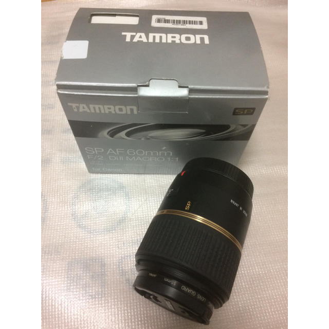 TAMRON(タムロン)の TAMRON SP AF 60mm F2 DiⅡ マクロ 1:1 Canon用 スマホ/家電/カメラのカメラ(レンズ(単焦点))の商品写真