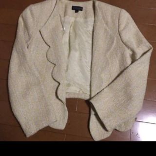 トップショップ(TOPSHOP)のトップショップツイードジャケット(ノーカラージャケット)