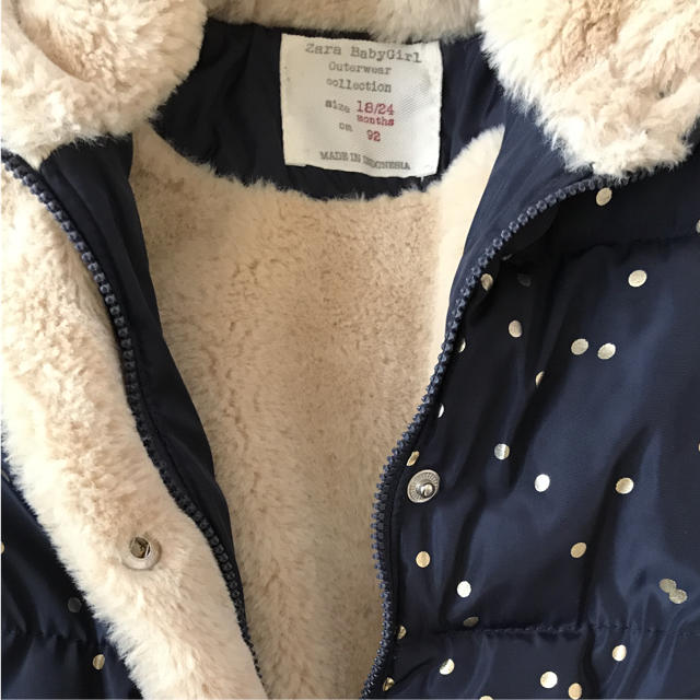 ZARA KIDS(ザラキッズ)のzara baby ダウンジャケット キッズ/ベビー/マタニティのキッズ服女の子用(90cm~)(ジャケット/上着)の商品写真