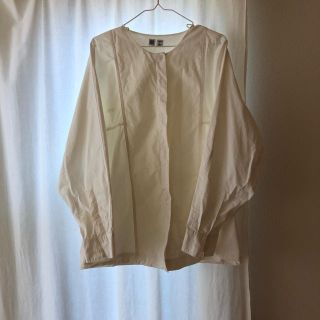 ユニクロ(UNIQLO)のUNIQLO U◆ブラウス ホワイト(シャツ/ブラウス(長袖/七分))