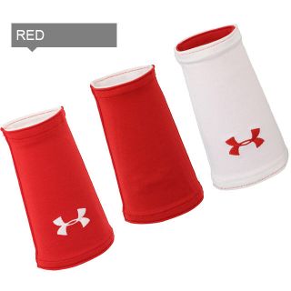 アンダーアーマー(UNDER ARMOUR)のアンダーアーマー リバーシブル ロング リストバンド レッド ホワイト(ウェア)