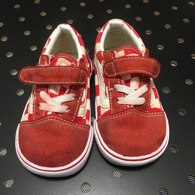 VANS(ヴァンズ)の♡バンズ  スニーカー 赤♡ キッズ/ベビー/マタニティのベビー靴/シューズ(~14cm)(スニーカー)の商品写真