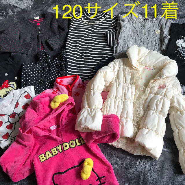 BeBe(ベベ)の女の子まとめ売り 120 11着 秋冬 キッズ/ベビー/マタニティのキッズ服女の子用(90cm~)(Tシャツ/カットソー)の商品写真