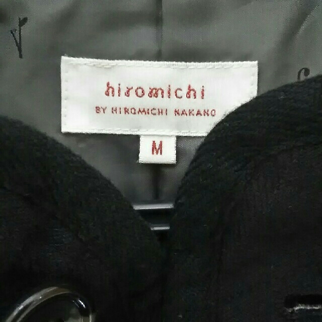 HIROMICHI NAKANO(ヒロミチナカノ)のあんざい様専用hiromichinakano ダッフルコート　黒 メンズのジャケット/アウター(ダッフルコート)の商品写真