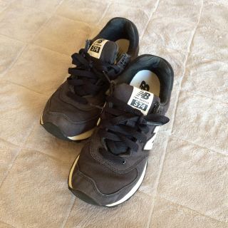 ニューバランス(New Balance)の【再値下げ】 ニューバランス 574 23センチ 黒 (スニーカー)