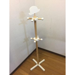 ニトリ(ニトリ)のキッズポールハンガー●ニトリ●白●美品(棚/ラック/タンス)