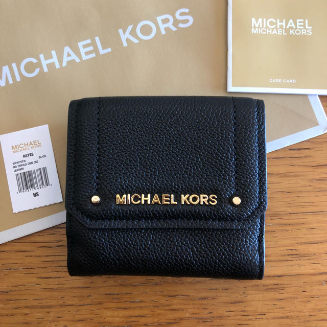 ファッション小物【難あり】 michael kors 新品 財布 黒