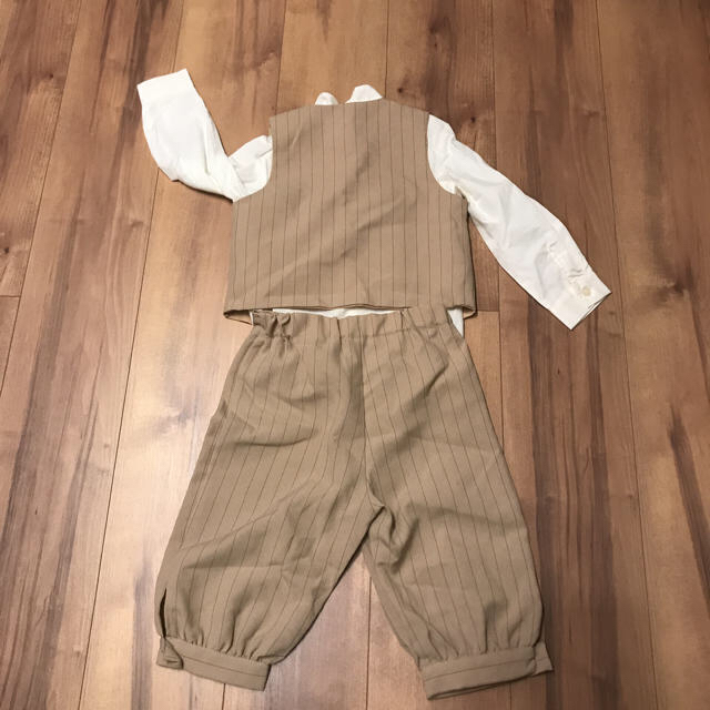 フォーマル ベージュ ニッカポッカ キッズ/ベビー/マタニティのキッズ服男の子用(90cm~)(ドレス/フォーマル)の商品写真