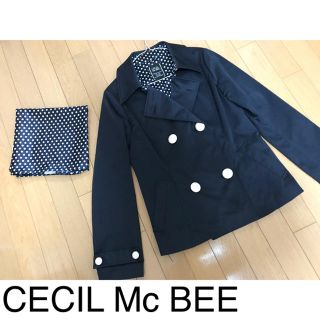 セシルマクビー(CECIL McBEE)のCECIL Mc BEE コート ドット柄 セシルマクビー INGNI MIIA(トレンチコート)