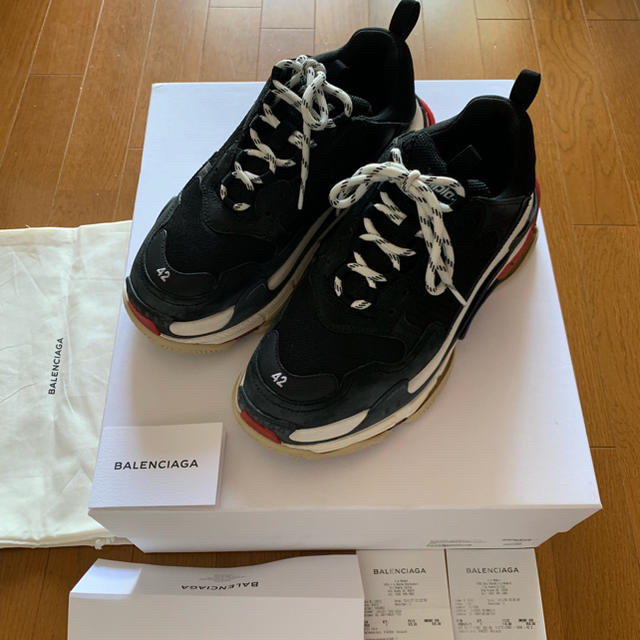 BALENCIAGA TRIPLE S NOIR 42 イタリア製