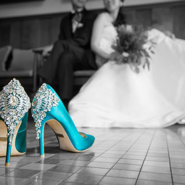 バッジェリーミシュカ パンプス 結婚式 靴 ブライダルシューズ レディースの靴/シューズ(ハイヒール/パンプス)の商品写真