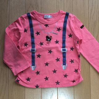 ダブルビー(DOUBLE.B)のデコ様 専用 (値下げ) ダブルB ★柄長袖 ピンク 100cm(Tシャツ/カットソー)