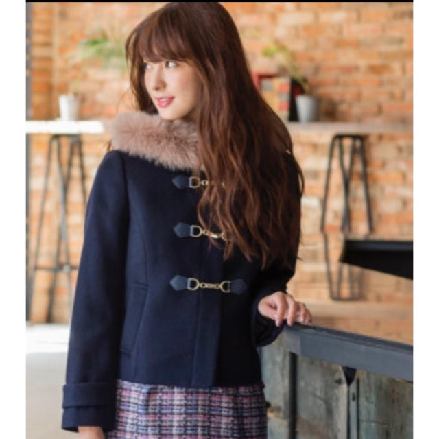 MISCH MASCH - ミッシュマッシュ ビット付きショートダッフルコート