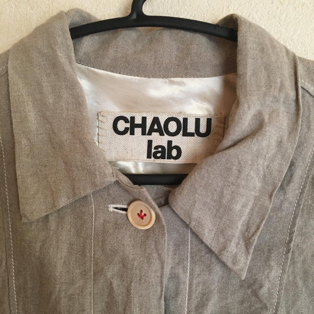 CHAOLU lab カオルラボ リネンジャケット レディースのジャケット/アウター(Gジャン/デニムジャケット)の商品写真